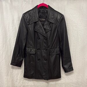 Wilsons Black Leather Jacket Classic